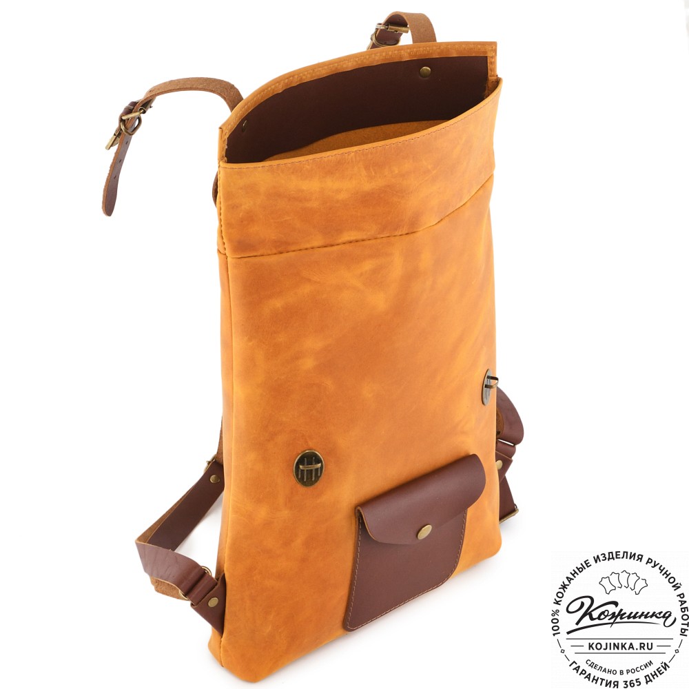 Кожаный рюкзак "Vogue" (рыжий крейзи)